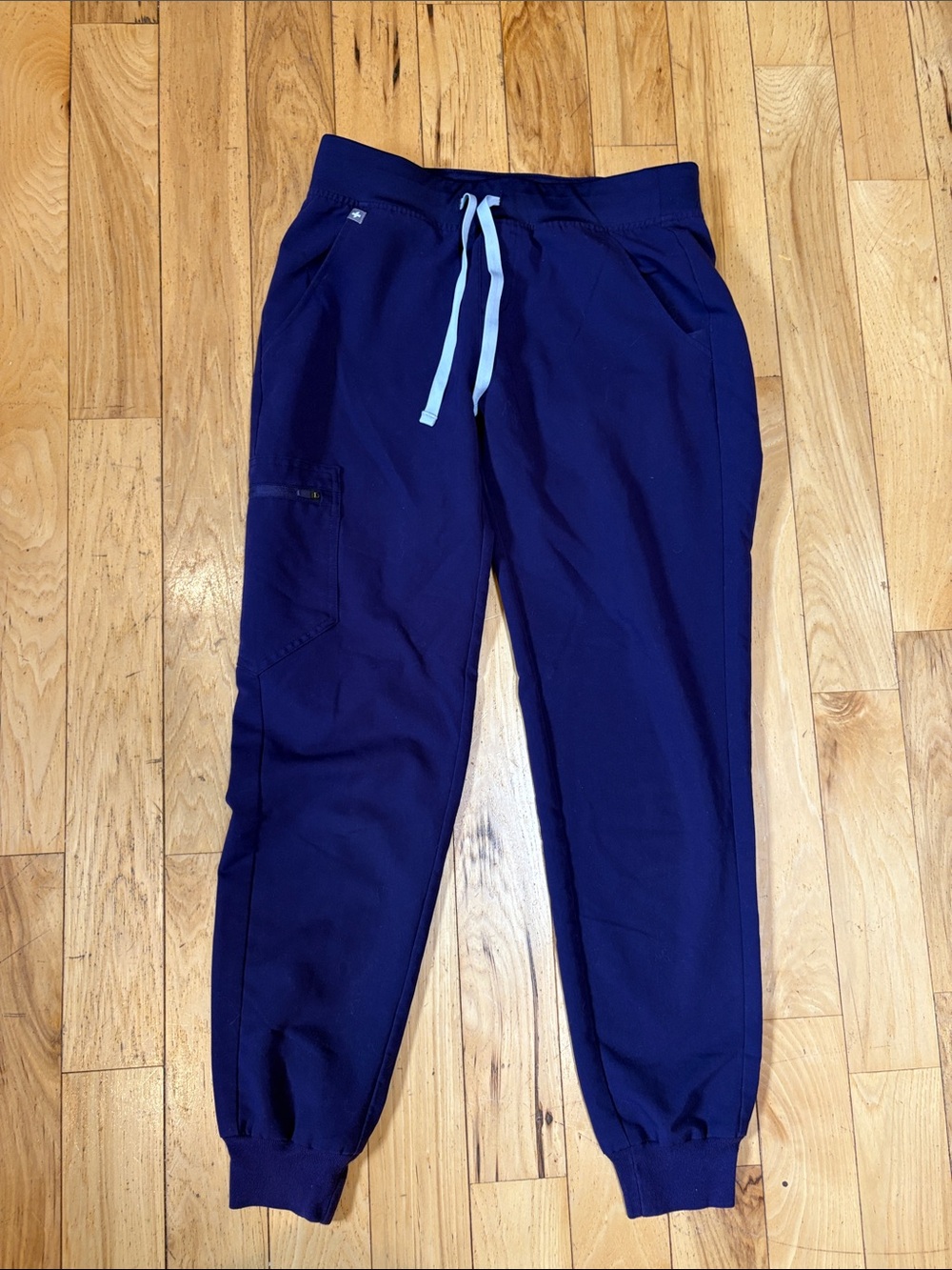 Figs Scrubs-Dark Purple Jogger Pants (small)